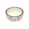 Pearhead Pearhead Cat Faces Pattern Ceramic Pet Bowl, Holds 2
