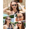 BIRCEN Polarized Trendy Sunglasses for Women - Men UV Protection