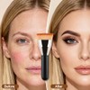 Brocha Kabuki Punta Plana Base Maquillaje Profesional Líquida Difuminar Líquido