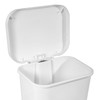 Sterilite 11.9 Gallon Rectangular Step On Kitchen Plastic Indoor Wastebasket