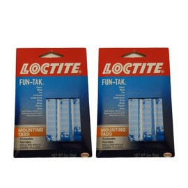 2 Loctite Fun-TAK Mounting Tabs Sticky Gum Mounts Square Mount Tabs Removable 2X. JL Missouri Parts & Misc.