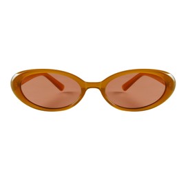 JUDOO Tiny Small 90s Sunglasses for Women Men Retro Oval Tinted Glasses