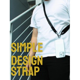 Celadel Smartphone Shoulder Strap, Thick, Flat Type, Smartphone Strap (Transparent, Strap with Holder), Mobile Strap, Mobile Shoulder (Compatible with Various Smartphones)