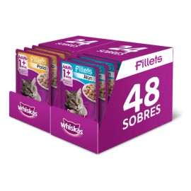 Whiskas Sobres Gato Adulto 48 Pack Sabor Atún Y Sabor Pollo