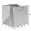 IN-JOOYAA Silver Grey Square Gift Bags Small Paper Bags Party