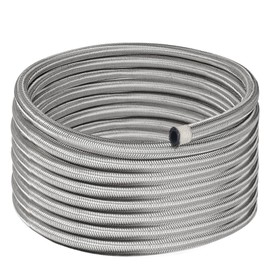 EVIL ENERGY 8AN Fuel Line, AN8 Braided Fuel Hose Nylon CPE 10FT Silver