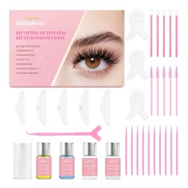Kit Diseño De Cejas Y Pestañas Planchado Profesional Rizado