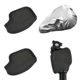 2 Pieces Of Seat Post Protectors And 1 Piece Of Saddle Rain Cover, Saddle Dust Cover, Seat Post Dust Cover, Cycling Accessories