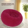 Outdoor Foldable Inflatable Flocked Single Sofa Chair for Living Room