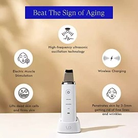 Mosen Limpiador Facial Ultrasonico Exfoliante Portatil Limpieza