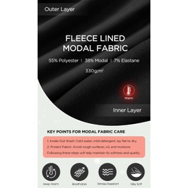 ODODOS Modal Soft Long Sleeve Cropped Sweatshirts for Women Oversized Crew Neck Pullover Crop Top, Fleece Lined Black, Large