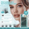NAGARAKU Grupos de Pestañas Autoadhesivas DIY SA-02 10-16mm 48 Unidades