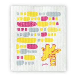 Crude Design Dish Towel, Nordic Sponge Dish Towel, 100% Natural Material (High Absorbency), Cotton, Placemat, Hot Towel