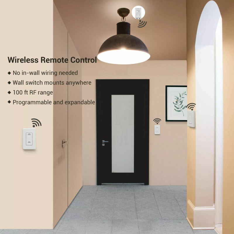 DEWENWILS Wireless Light Switch and Receiver Kit Remote Control Wall