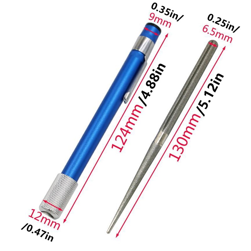 Tsuchbis Fishing Hook Sharpener, Double Tip Fishing Grindings Hook Sharpener