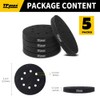 5 Pack 125 mm 8 Holes Soft Density Interface Pads