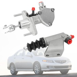 Dilomber Clutch Master Cylinder & Slave Cylinder Assembly Compatible with Honda Civic/Accord/CRV/Element Acura RSX/TSX 2.0LT 2.4LT, 2002-2010#Replace 46920-S7A-A03 46920-S7A-A01
