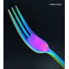Dinner Fork sets,Rainbow Fork set 6-piece Stainless Steel Color Dessert