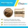 SharkBite 1-1/2 Inch Brass Crimp Plug, PEX Pipe, PE-RT, UC0441