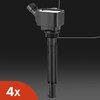 A-Premium Ignition Coils and Spark Plugs Kits (3-pin) Compatible with