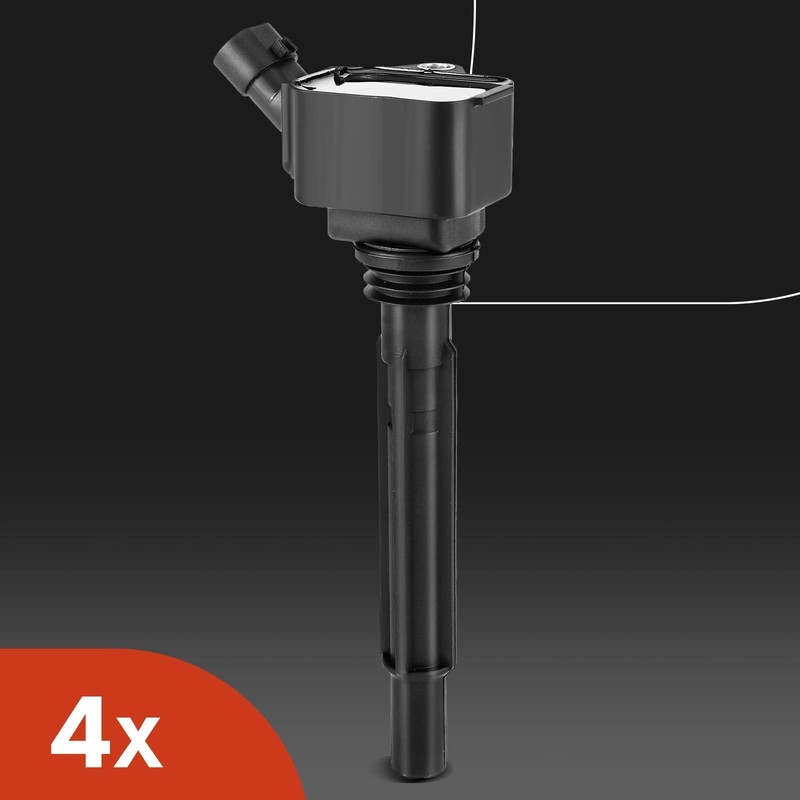 A-Premium Ignition Coils and Spark Plugs Kits (3-pin) Compatible with