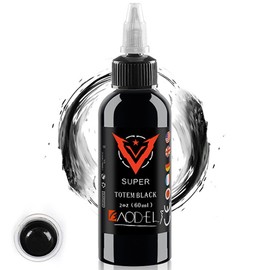 BAODELI 1 Bottle Tattoo Ink Super Black Ink Pigment Set Kits Body Arts 120 ml Black Professional Beauty Permanent Makes Up Paints (30ML)