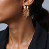 Gold Ball Earrings for Women Stainless Steel Posts Gold Chunky