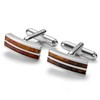 Mens 925 Silver Amber Cufflinks In Gift Box, amber