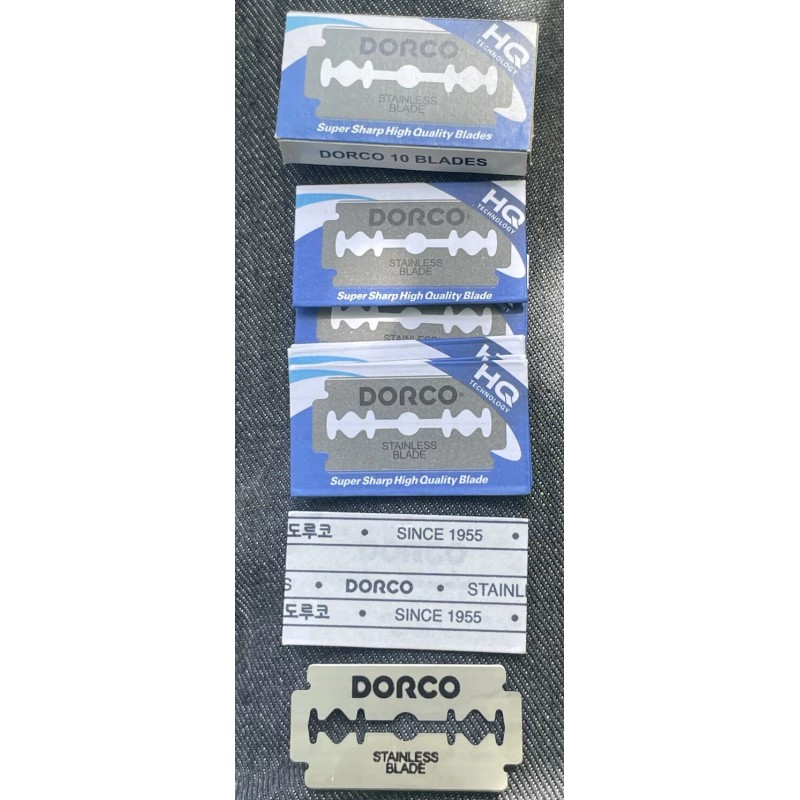 Dorco Razor Blades - 100 Stainless Double Edge Blades ST300