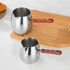 Turkish Coffee Pot 20oz/600ml with Wooden Handle, Cezve Ibrik Briki