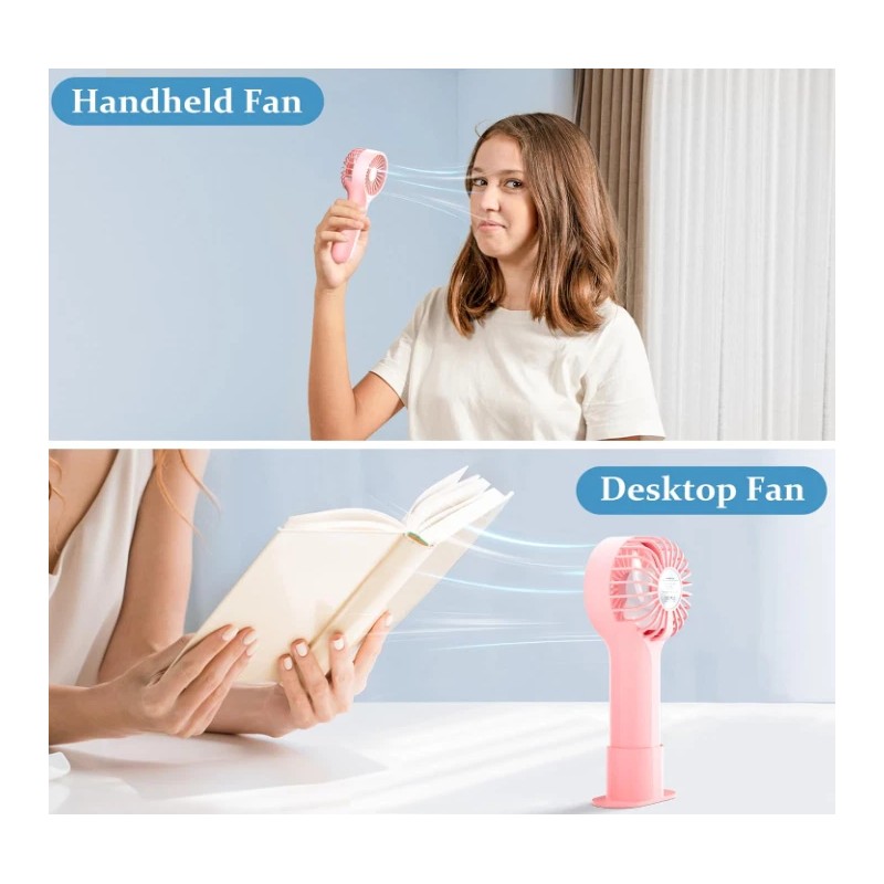  Mini Personal Fan Handheld, Small Portable Handheld Fan, Battery