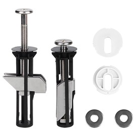 2 Pcs Universal Toilet seat fittings Toilet Seat Bolts and Screws, heavy duty toilet seat fastener bolt kit, Quick Release Top Hinge Fixings Easy to Install Toilet Seat Replacement Parts Kit