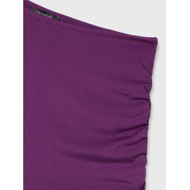 TRENDYOL Women's Straight Midi Long Sleeve Day Night Slim Dress, purple