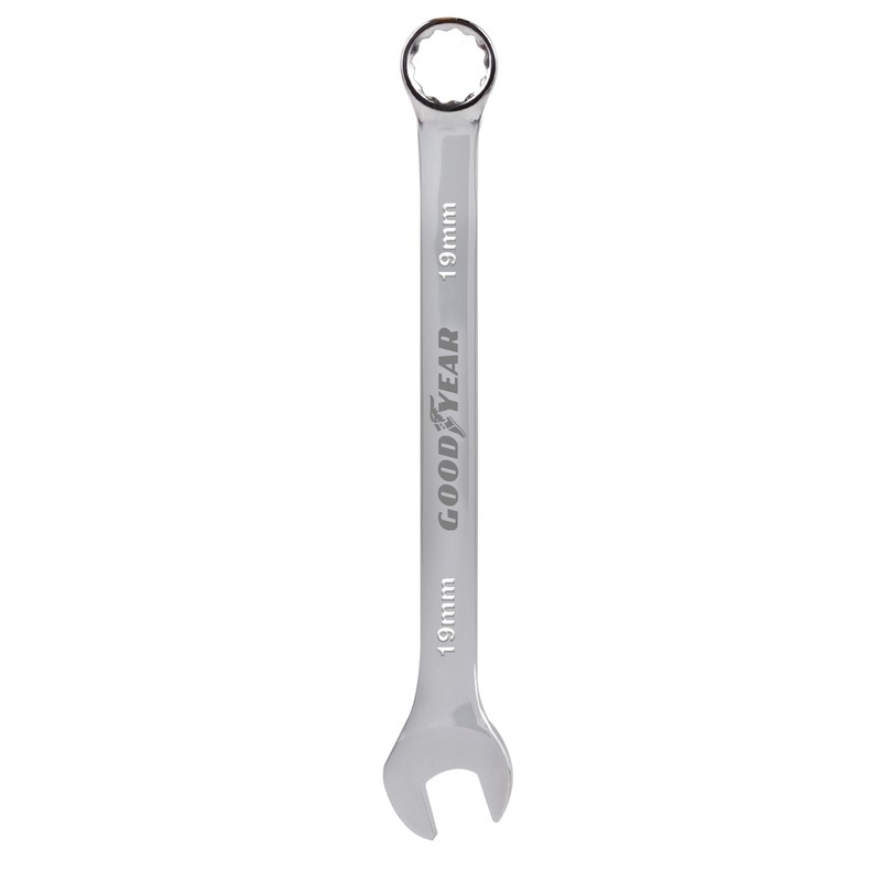 Goodyear 19mm Spanner-Chrome Vanadium Steel| Precision Engineered for Tightening and