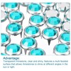 sourcing map 50Pcs Rhinestone Stud Refills, 8mm Dazzling 4 Claw
