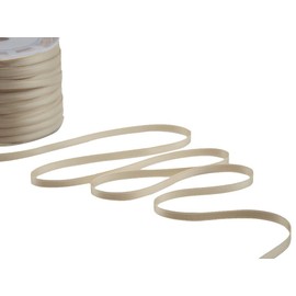 Furlanis Italian Weave Beige Double Satin Ribbon 6mm x 25m