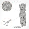 M METERXITY 11 Yards Twisted Rope Trim, 8mm/0.31 in Silver
