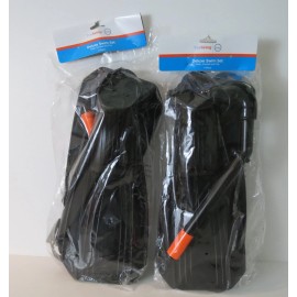 True Living Swim Set Snorkel and Fins Youth 7 Plus Black New In Package Lot of 2