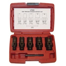 Lock Technology LTI 999 SAE Thread Chaser Socket Kit Brand New!