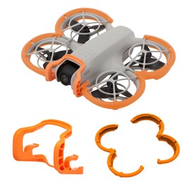 FSIDIWT Anti-Collision Protection for DJI Neo Accessories, 2-in-1 Neo Gimbal Anti-Collision Protector + Neo Propeller Protection for DJI Neo Drone (Orange)