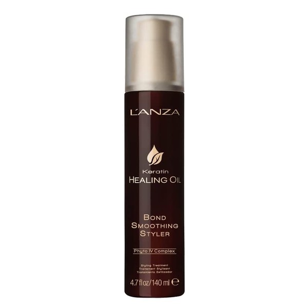 L'ANZA Keratin Hair Treatment & Styling Cream, Repairs Damaged Hair, with Regenerating Phyto IV Complex, Vegan Hair Serum with Split End Protection (140 ml)