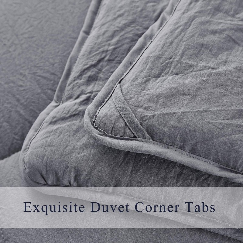 HIG 3pc Prewashed All Season Down Alternative Comforter Duvet Insert