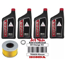 JSI Honda Oil Kit OEM Honda TRX650 Rincon TRX 650 FA Oil Change Kit Oil Filter & Washer
