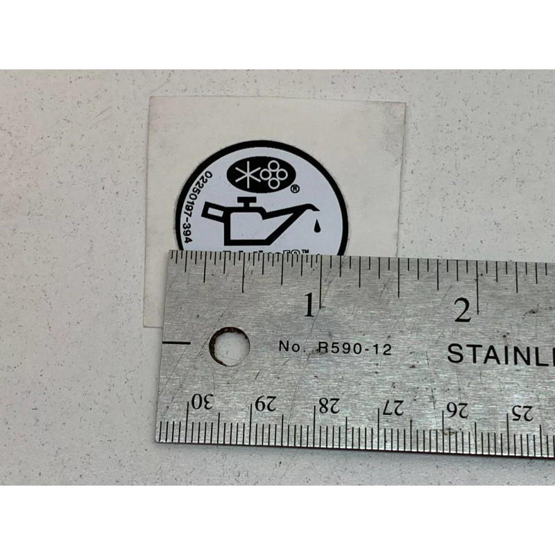 SULLAIR Genuine OEM Part 02250197-394 Decal Sticker FLUID PRISTINE FOOD