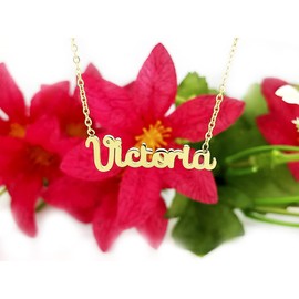 Damen-Halskette mit Namen, Edelstahl, mit Original-Geschenkbox, personalisierter Schmuck für Freunde, Brautpaar Only Faith, standard, Edelstahl, Nicht zutreffend.