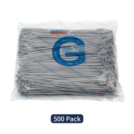 XINGO 8 Inch Silver Cable Zip Ties (500 Pack), 40 Lbs Tensile Strength-Heavy Duty, Self-Locking Nylon Plastic Nylon Wire Ties for indoor and outdoor use
