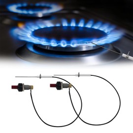 MENSI 2 Sets Indoor Room Space Heater Piezo Igniter Furnace Replacement Push Button Buzzer Ignitor with 400mm Wire