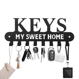 YAYANGATMG Key Holder Wall Mount for Entryway & Hallway – Stylish Organizer with 8 Hooks – Easy Installation, Durable Design (1)