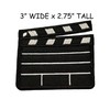Movie Film Clapper Patch Iron-on Embroidered Applique for Clothing Vest,