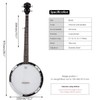 Kmise Banjo 5 String Banjos,Professional Full Size 38 Inch Open